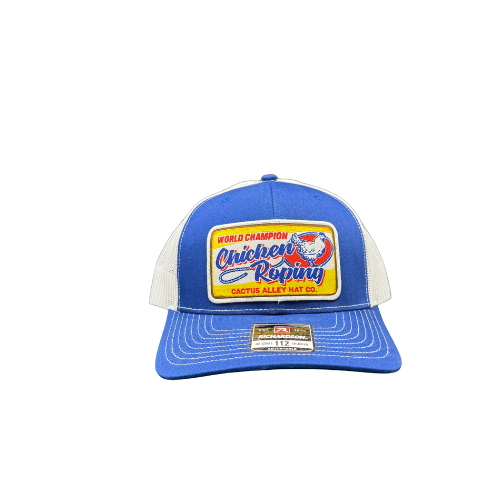 Chicken Roping Blue and White