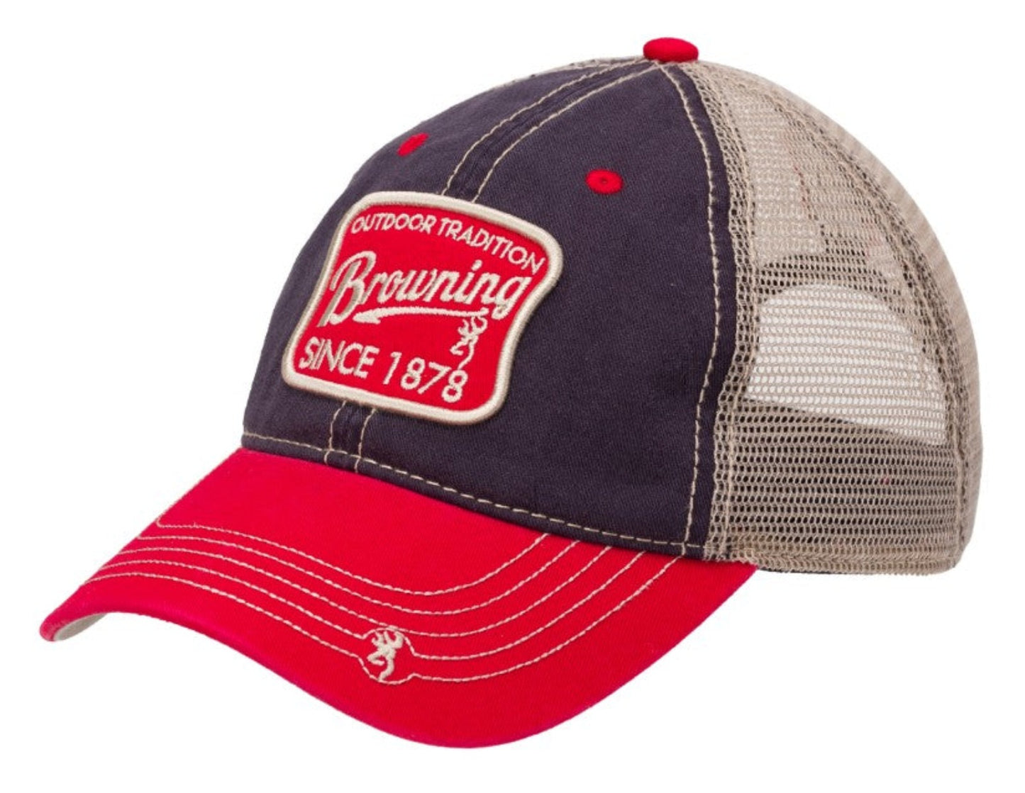 Browning Trenton Navy Red Snapback