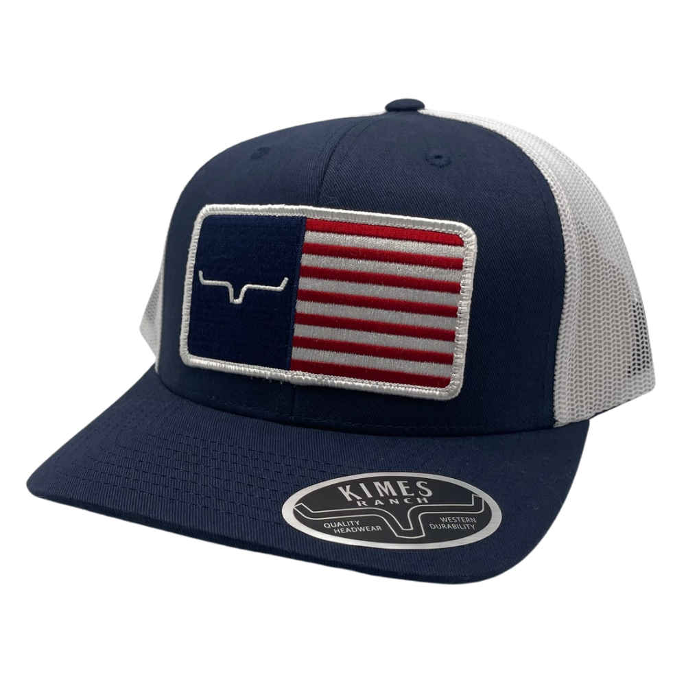 American Trucker - Navy & White