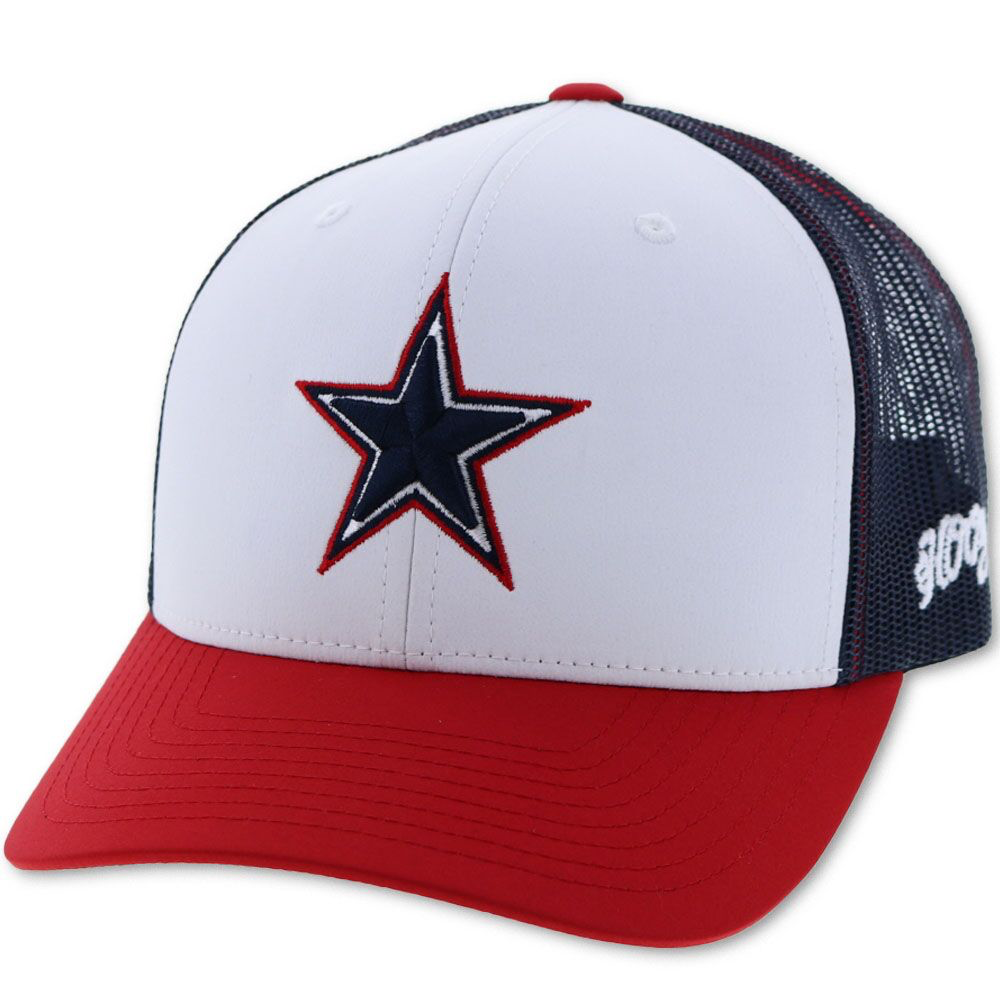 Hooey Dallas Cowboys SnapBack - Red, White & Blue