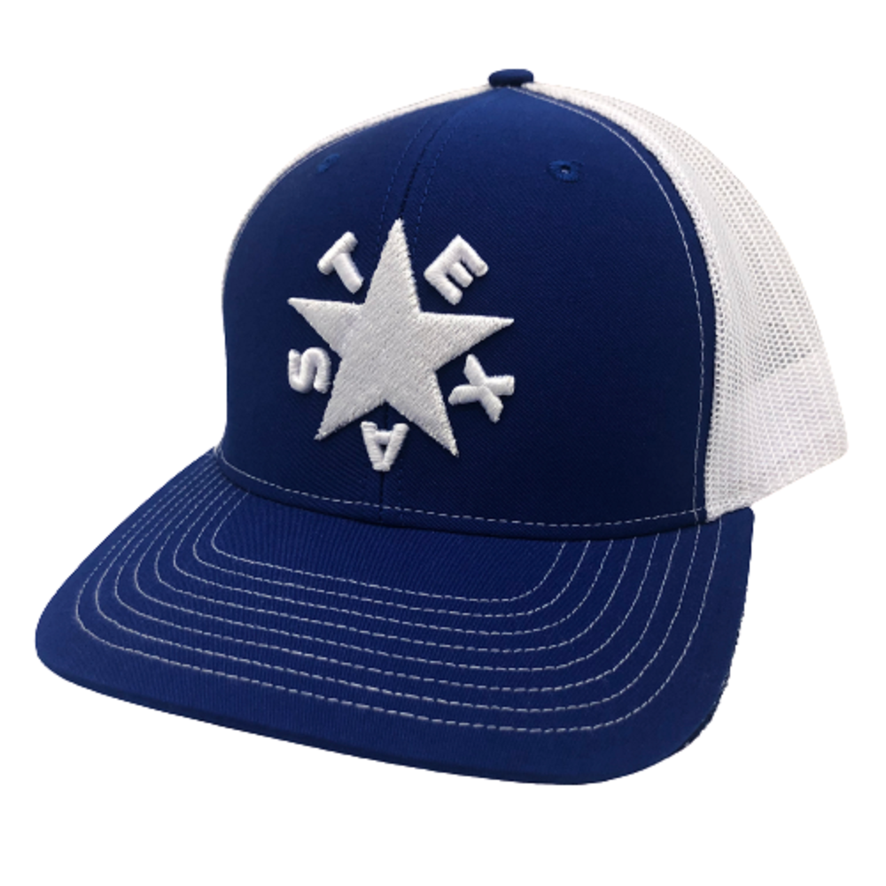 DeZavala Flag Royal Blue Snapback by Oil Field Hats