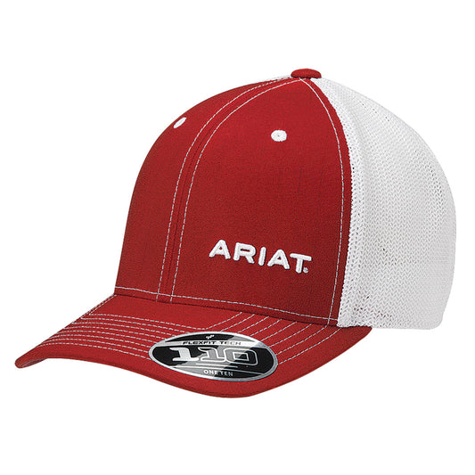 Ariat Flexfit 110 Red Cap with White Back