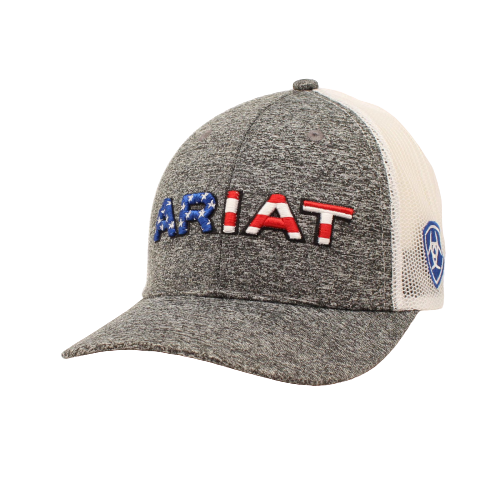 ARIAT Embroidered USA Flag Snapback Cap