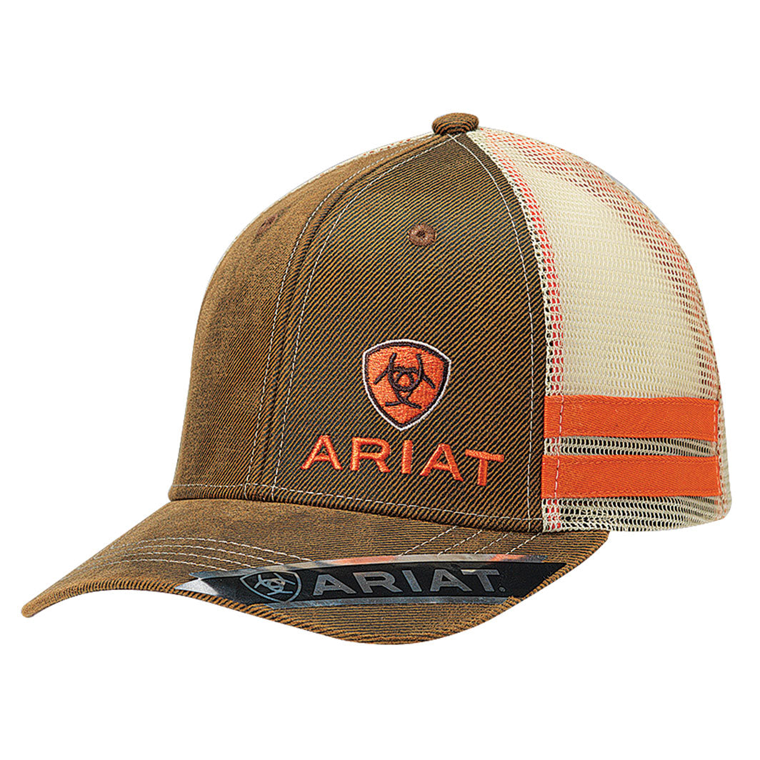 Ariat Ball Cap - Brown & Orange