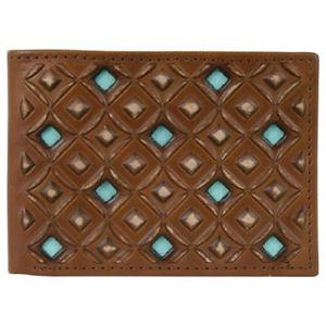 Hooey Roughy Bi fold with Light Turquoise Diamond Cut Outs